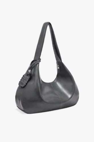 Steel Grey XXL Hobo Bag