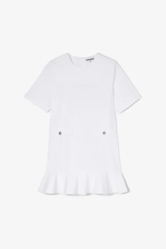 Stretch Cotton Mini Dress