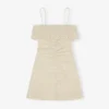 Stretch Seersucker Strap Mini Dress Stretch Seersucker Strap Mini Dress