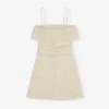 Stretch Seersucker Strap Mini Dress Stretch Seersucker Strap Mini Dress