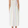 Stripe Cotton Maxi Strap Dress Stripe Cotton Maxi Strap Dress