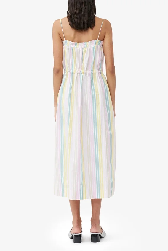 Stripe Cotton Maxi Strap Dress Stripe Cotton Maxi Strap Dress