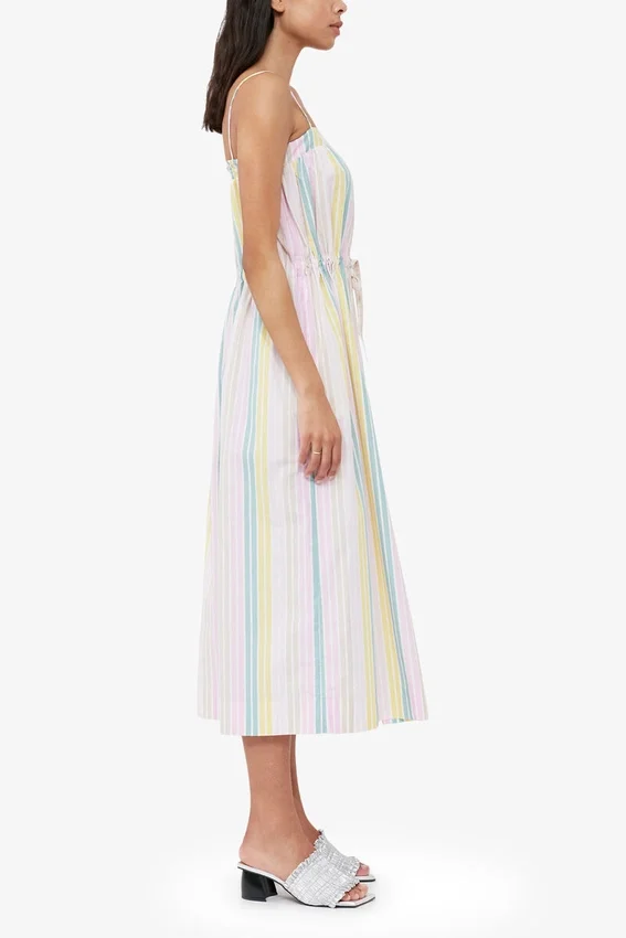 Stripe Cotton Maxi Strap Dress Stripe Cotton Maxi Strap Dress