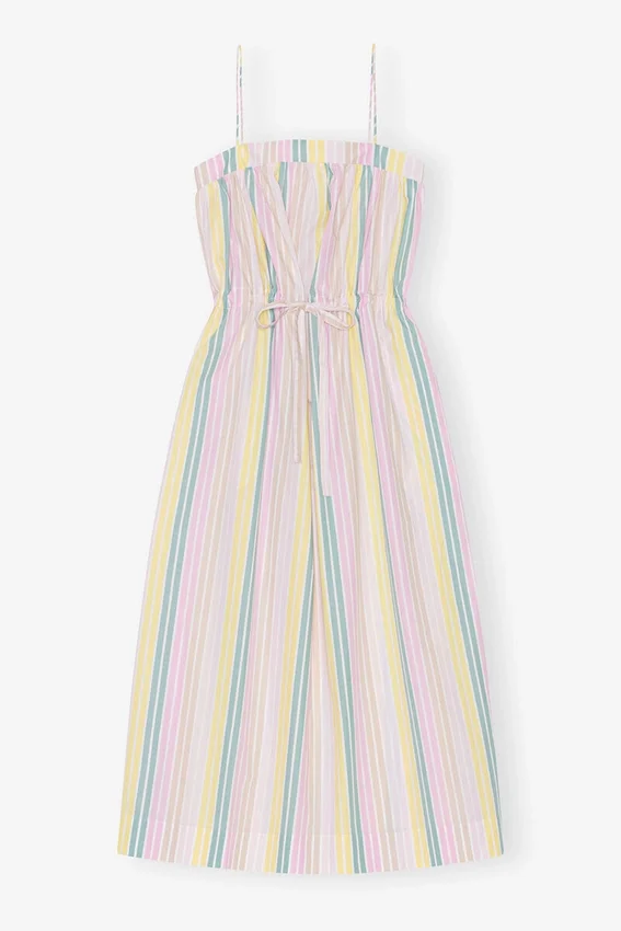 Stripe Cotton Maxi Strap Dress Stripe Cotton Maxi Strap Dress