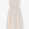 Stripe Cotton Maxi Strap Dress Stripe Cotton Maxi Strap Dress
