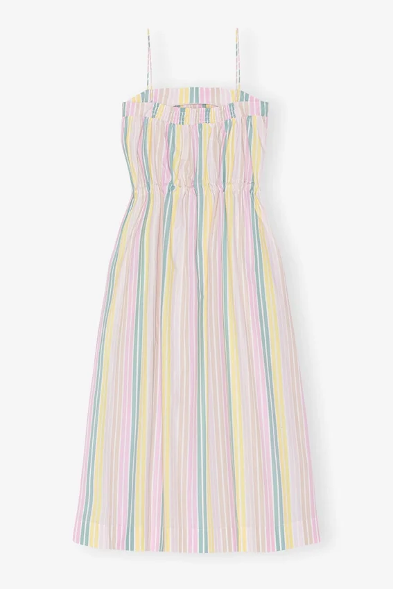 Stripe Cotton Maxi Strap Dress Stripe Cotton Maxi Strap Dress