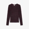 Stripe Rib Long-sleeve