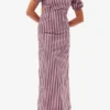 Striped Cotton Cutout Dress Striped Cotton Cutout Dress