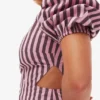 Striped Cotton Cutout Dress Striped Cotton Cutout Dress