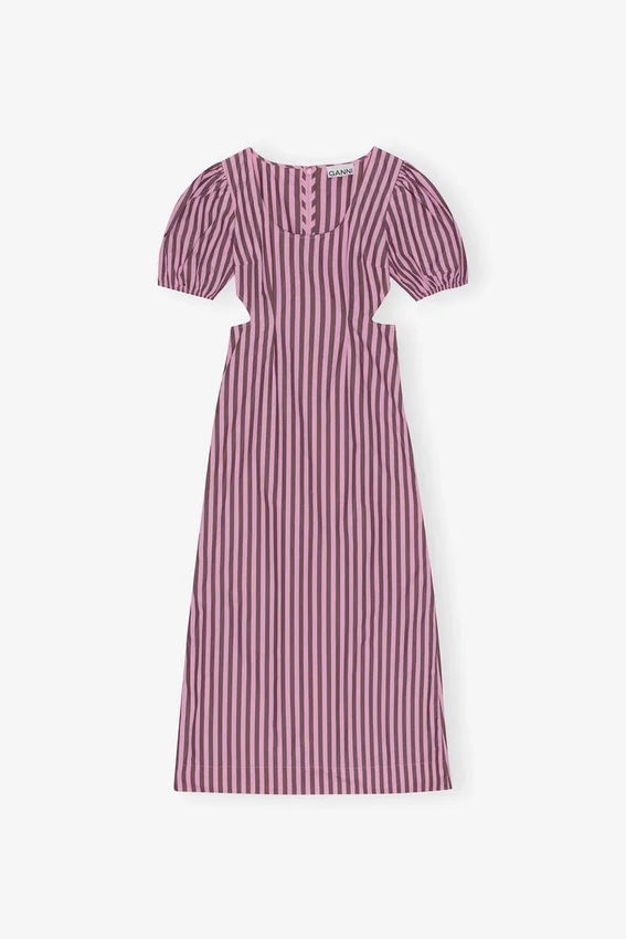 Striped Cotton Cutout Dress Striped Cotton Cutout Dress