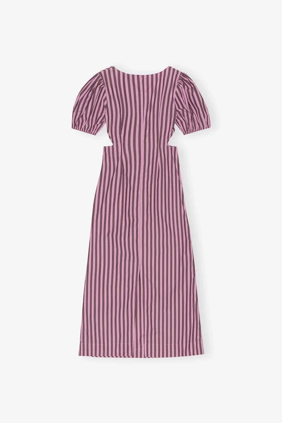 Striped Cotton Cutout Dress Striped Cotton Cutout Dress