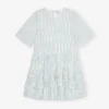 Striped Organic Cotton Mini Dress
