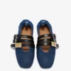 Sue Triple Ballerina in Denim