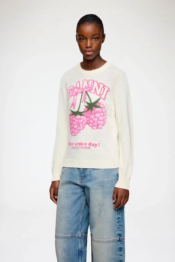 Sweater in Graphic Wool Sweater in Graphic Wool