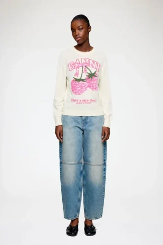 Sweater in Graphic Wool
