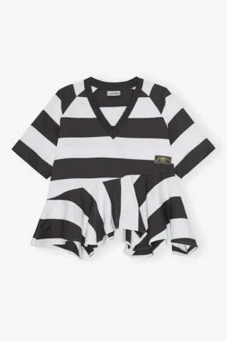 T-shirt in Heavy Cotton with Stripes