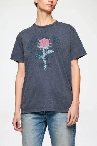 T-shirt with Rose