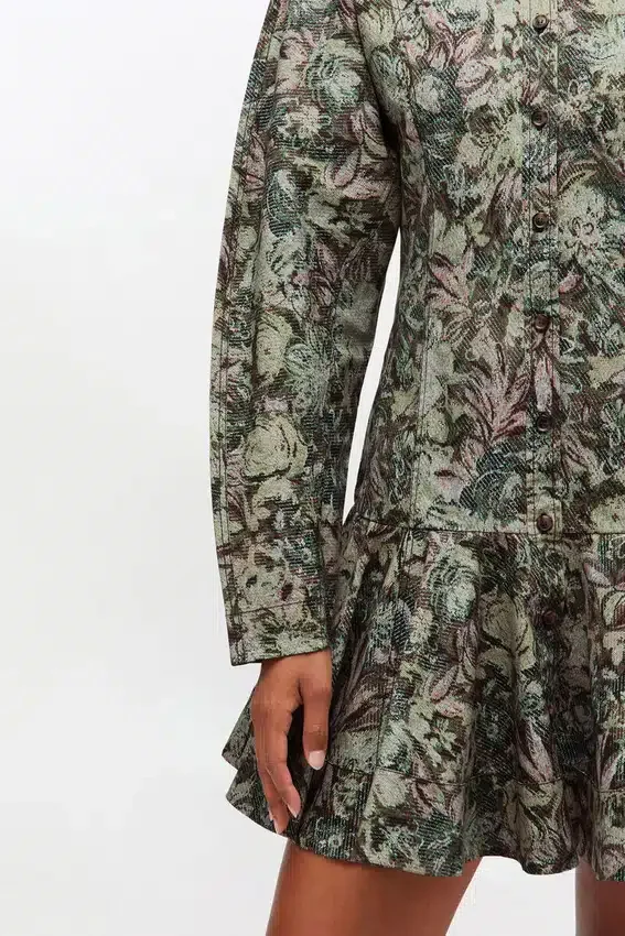 Tapestry Floral Shirt Dress Tapestry Floral Shirt Dress
