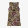 Tapestry Fringed Mini Dress