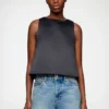 Top in Black Satin Top in Black Satin