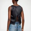 Top in Black Satin Top in Black Satin
