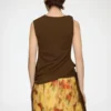 Top in Marl Mesh