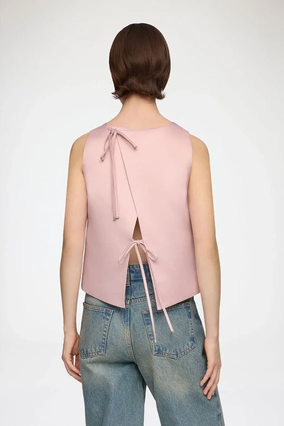 Top in Pink Satin Top in Pink Satin