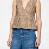 Top in Printed Cotton
