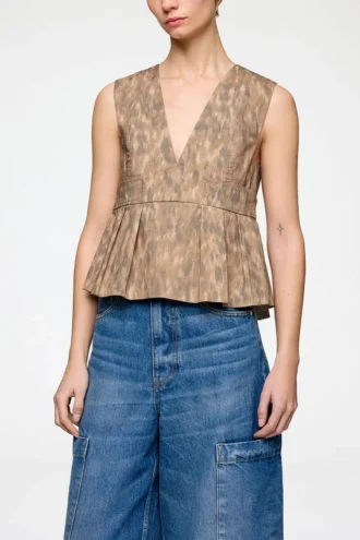 Top in Printed Cotton
