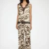 Top in Printed Satin