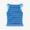 Top in Striped Pointelle