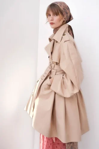 Trench Coat in Double Cotton