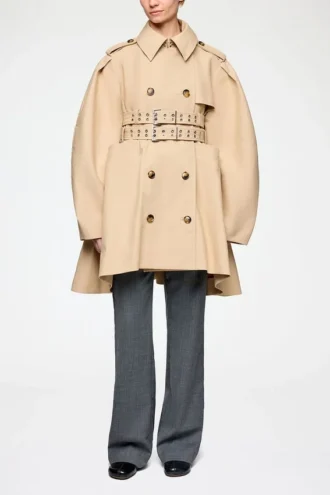 Trench Coat in Double Cotton