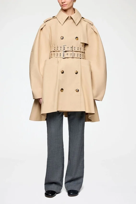 Trench Coat in Double Cotton Trench Coat in Double Cotton