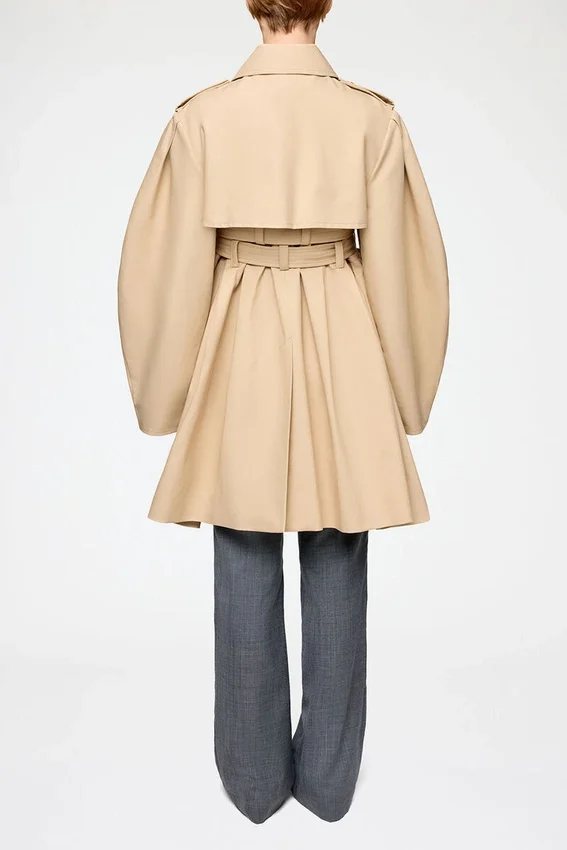 Trench Coat in Double Cotton Trench Coat in Double Cotton