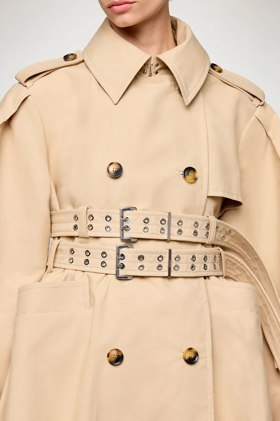 Trench Coat in Double Cotton Trench Coat in Double Cotton