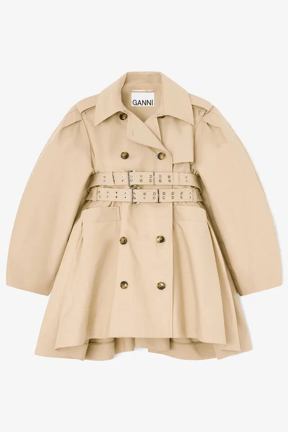 Trench Coat in Double Cotton Trench Coat in Double Cotton