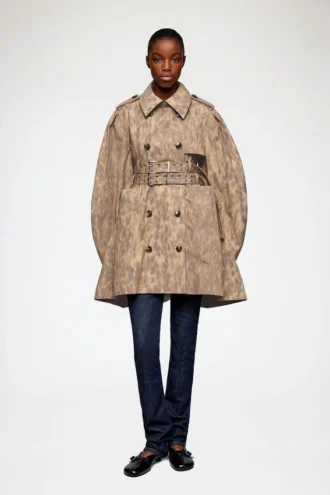 Trench Coat in Printed Cotton Trench Coat in Printed Cotton