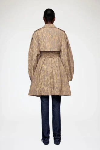 Trench Coat in Printed Cotton Trench Coat in Printed Cotton