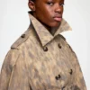 Trench Coat in Printed Cotton Trench Coat in Printed Cotton