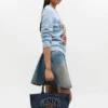 Tweed Denim Small Bear Tote Tweed Denim Small Bear Tote