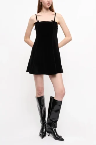Velour Mini Dress
