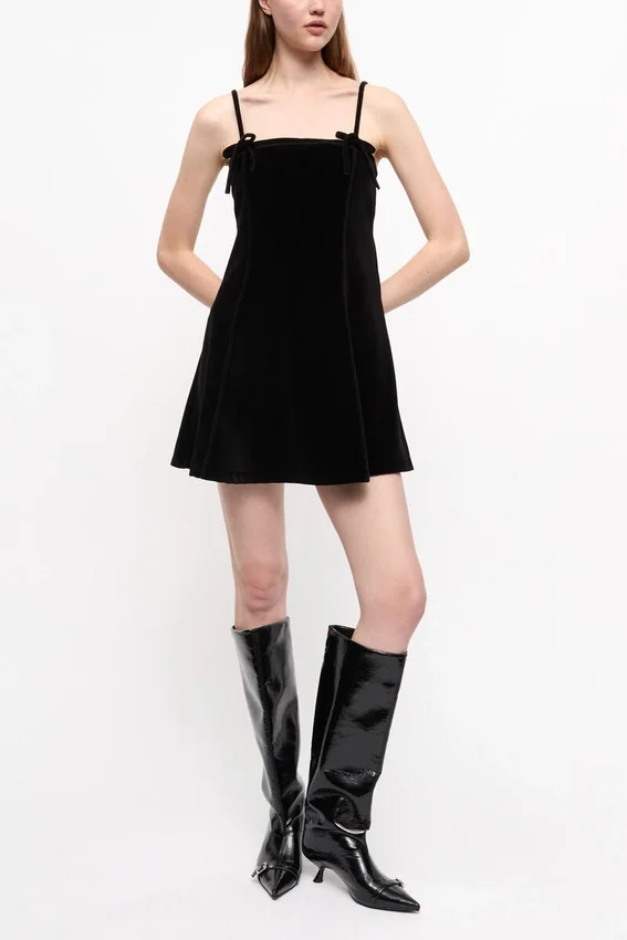 Velour Mini Dress Velour Mini Dress