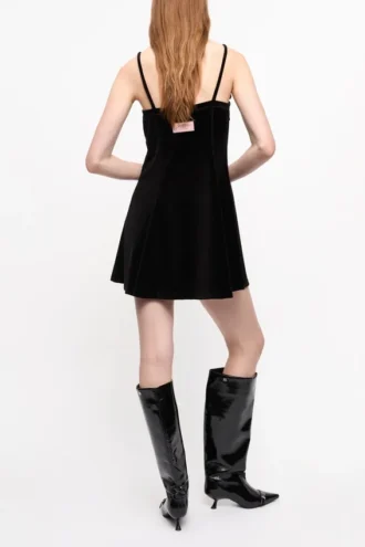Velour Mini Dress
