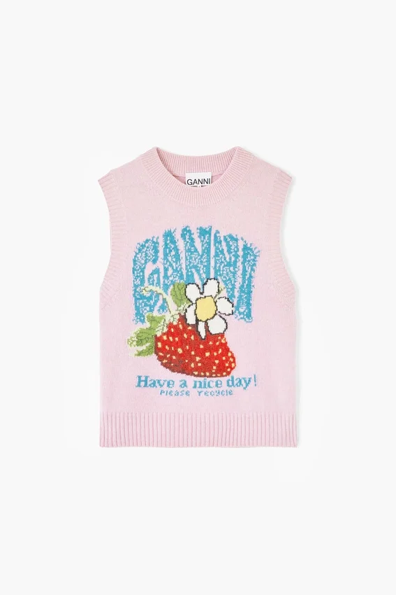 Vest with Strawberry Vest with Strawberry