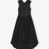 Washed Stretch Cotton Smock Midi Dress