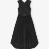 Washed Stretch Cotton Smock Midi Dress