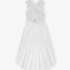 Washed Stretch Cotton Smock Midi Dress