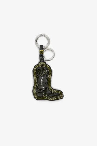 Western Boot Keyring in Black