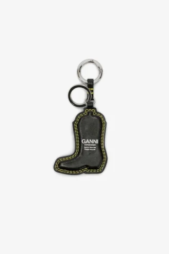 Western Boot Keyring in Black